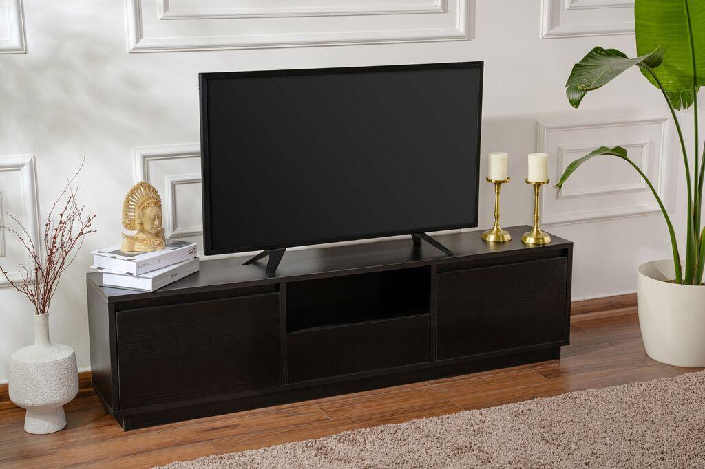 ТВ кабинет Hanah Home Vanguard, 160x42x29,5 см, црна