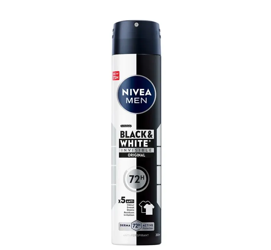 Nivea Машки дезодоранс Black & White Invisible Original 200 ml