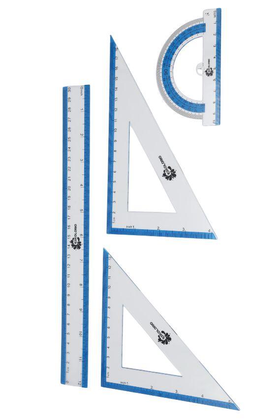Eskolorio Сет линијар - два триаголници и агломер