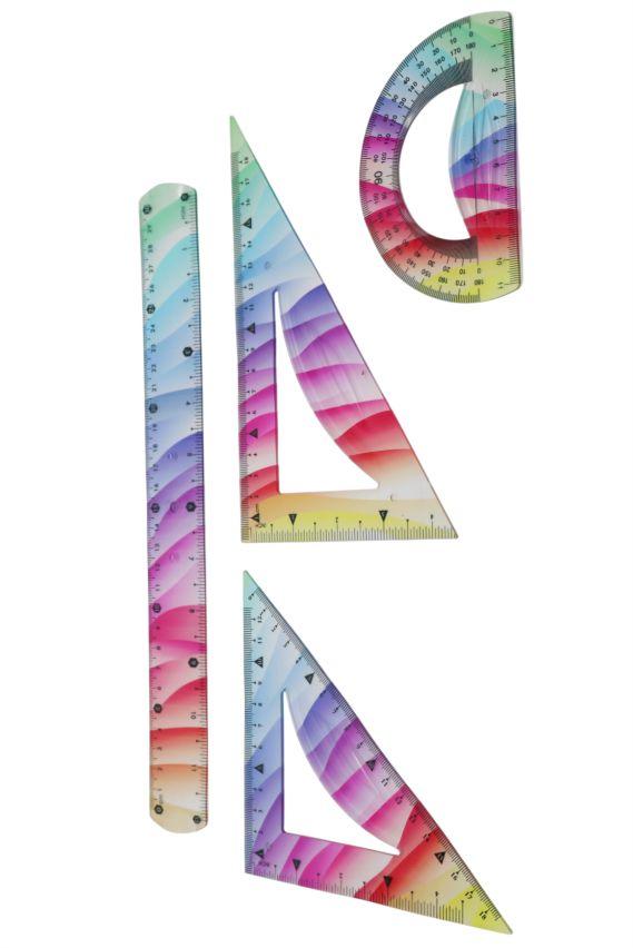 Eskolorio Сет линијар - два триаголници и агломер флекси