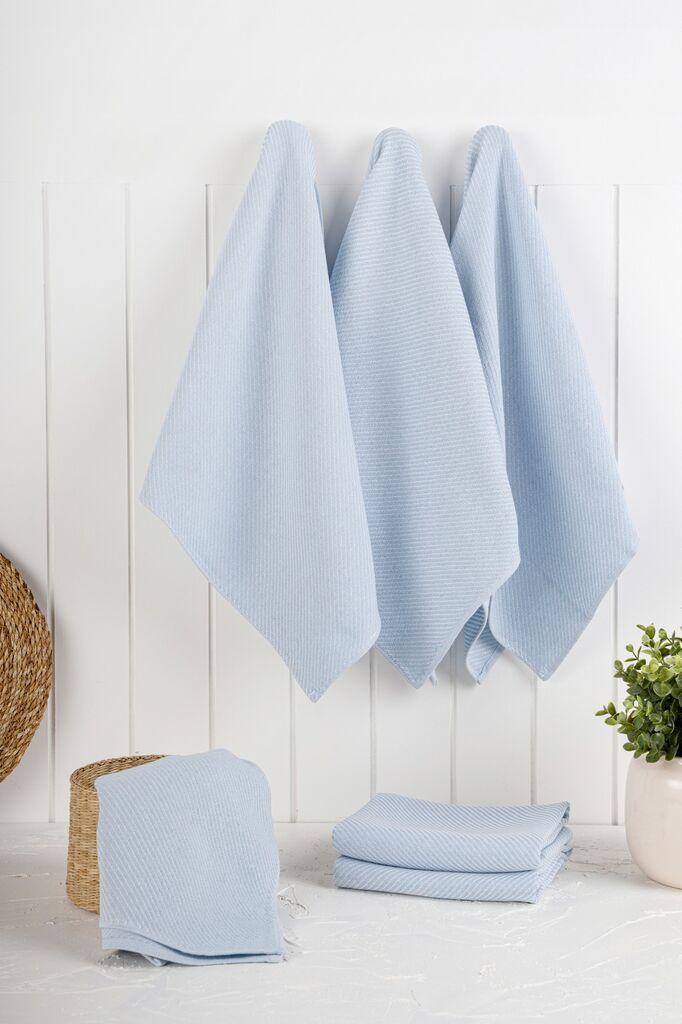 Кујнски крпи Хермија Елоиз, 6 парчиња, светло сини