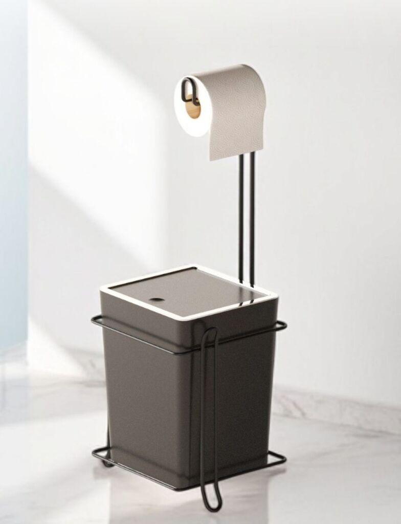 Држач за тоалетна хартија Hermia SB423-B, црна