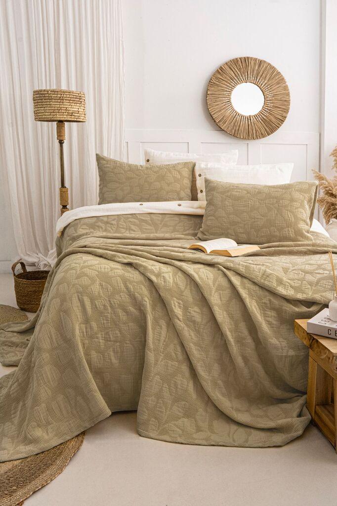 L'essentiel Maison Комплет Прекривки и навлаки за перници Bambi, 240x260 cm, Каки