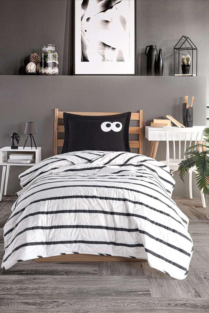 Прекривка за кревет L'essentiel Maison Смешна 220x160, црна