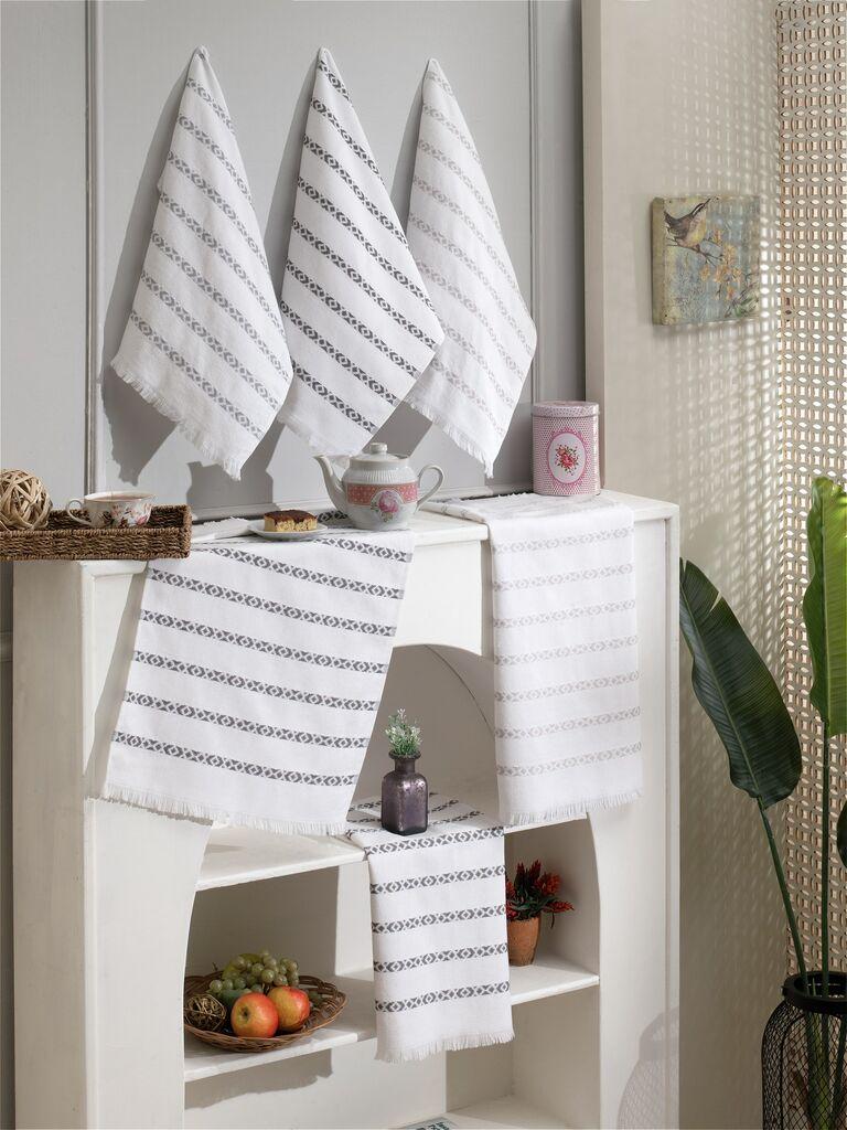 Кујнски крпи Хермија Мозаик, 6 парчиња, шарени