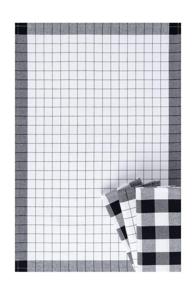 Кујнски крпи Хермија Мадрид, 4 парчиња, црни