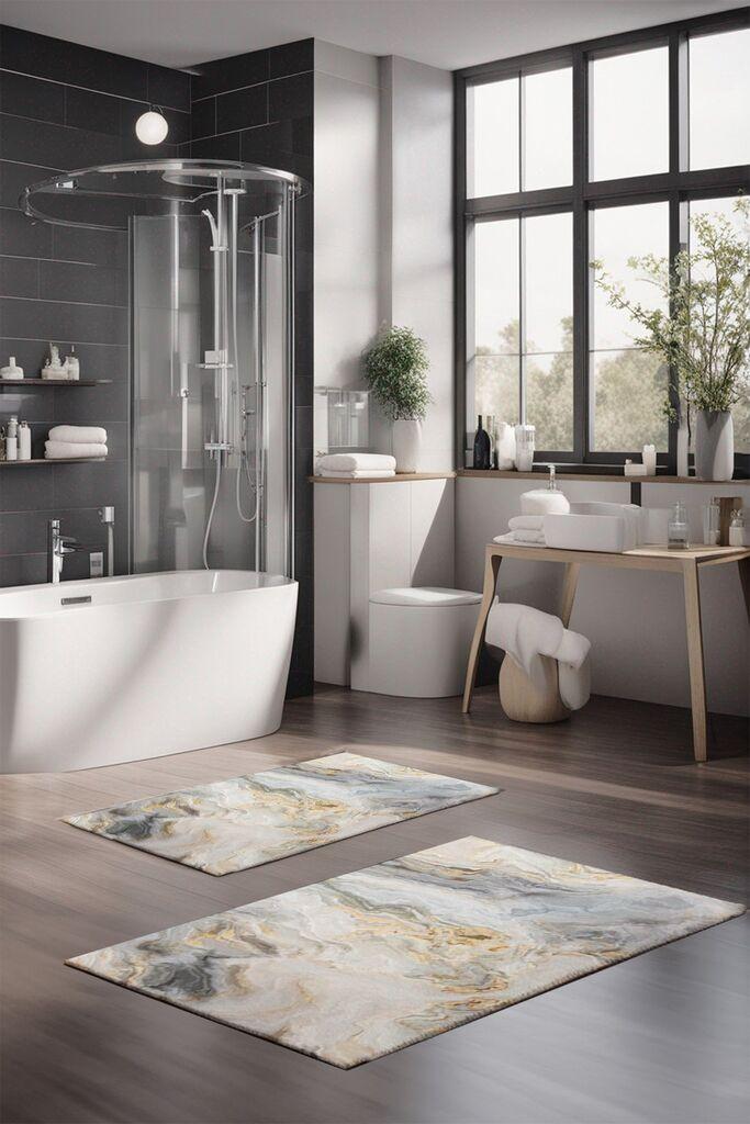 Комплет теписи за бања L'essentiel Maison CT-5019, шарени