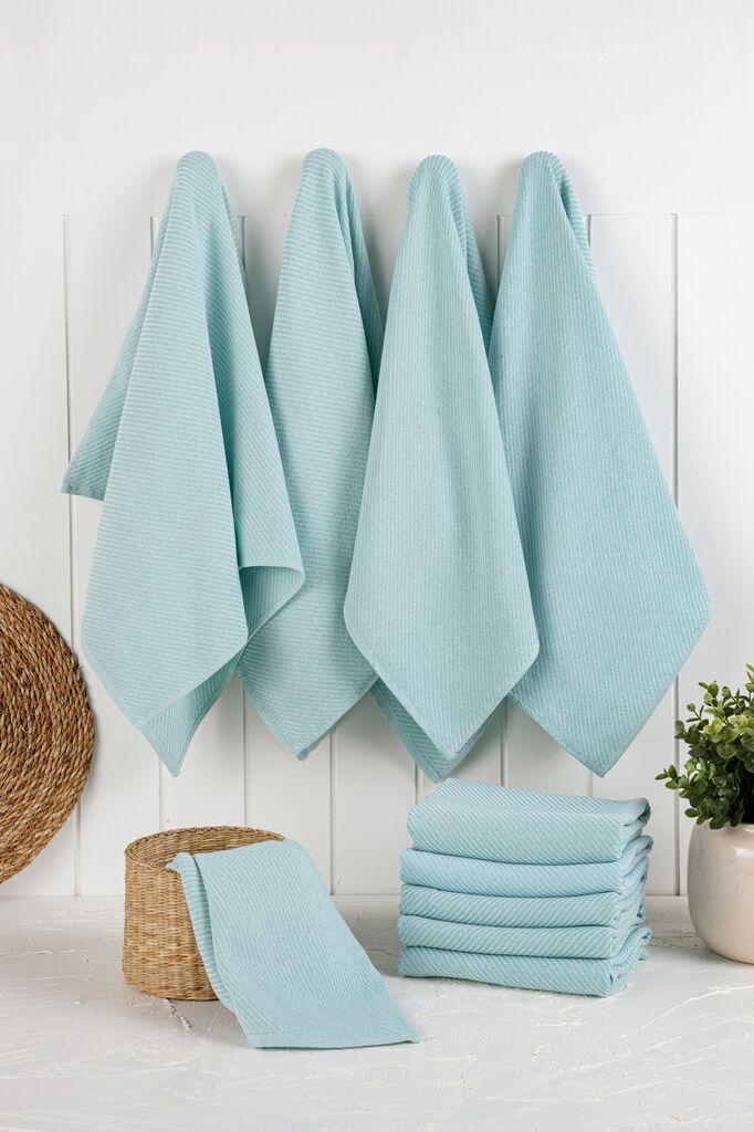 Кујнски крпи Хермија Елоиз, 10 парчиња, боја на мента