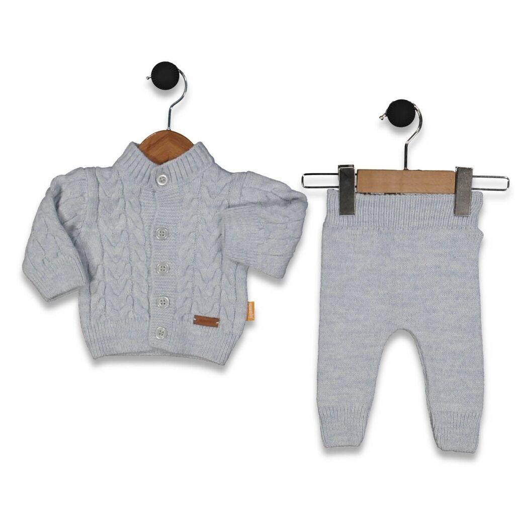 Плетен комплет со копчиња, 2 Делен