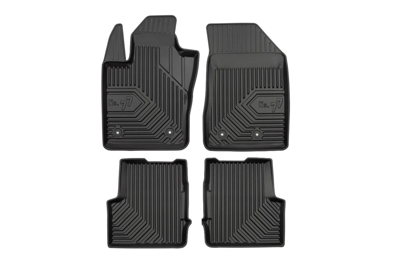 FROGUM 2.5D Гумени патосници модел 77 за Citroen DS3 Crossback E-Tense по 2018 година 4 дела црни