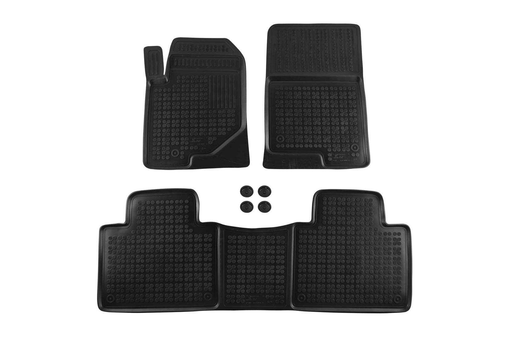 REZAW-PLAST Гумени патосници за Ssangyong Rexton по 2017 година 3 дела црни