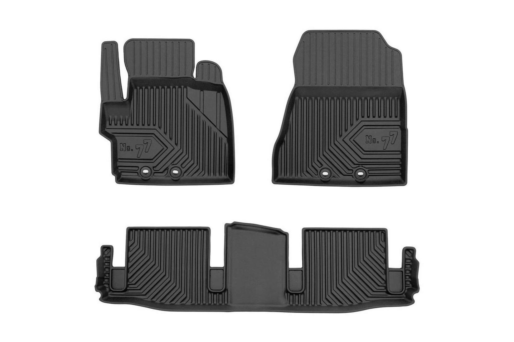 FROGUM 2.5D Гумени патосници модел 77 за Toyota IQ 2008-2016 3 дела црни