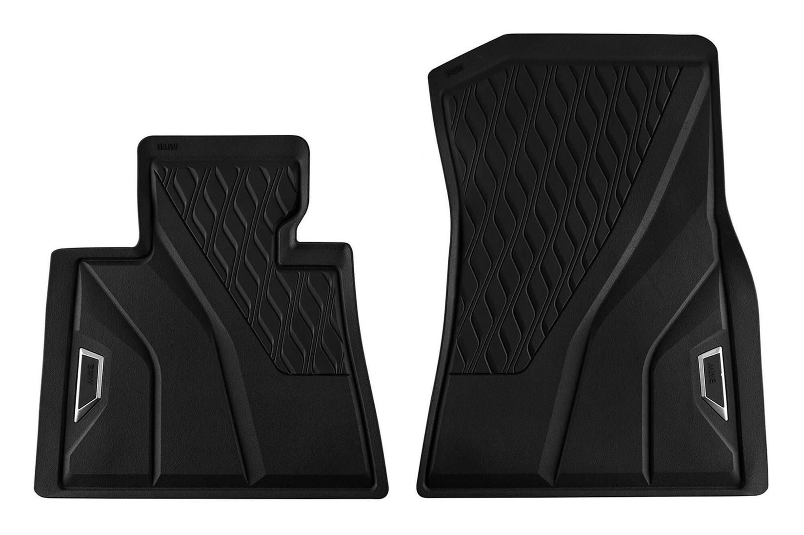 BMW Предни Гумени патосници за BMW X5 G05 по 2018 година X6 G06 по 2020 година X7 G07 по 2018 година 2 дела црни