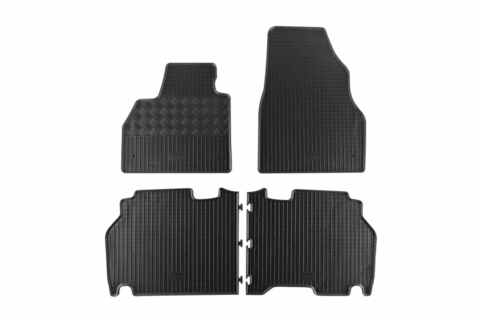 RIGUM Гумени патосници за Mercedes Citan по 2012 година Renault Kangoo по 2008 година 5 места 4 дела црни