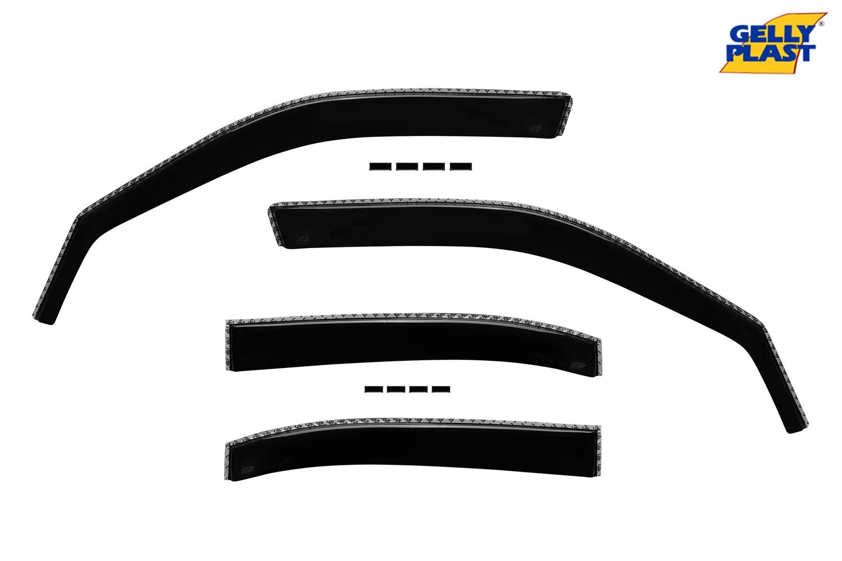 GELLYPLAST Комплет ветробрани Gelly Plast за Mercedes E класа W210 1995-2002, 4 бр., црни