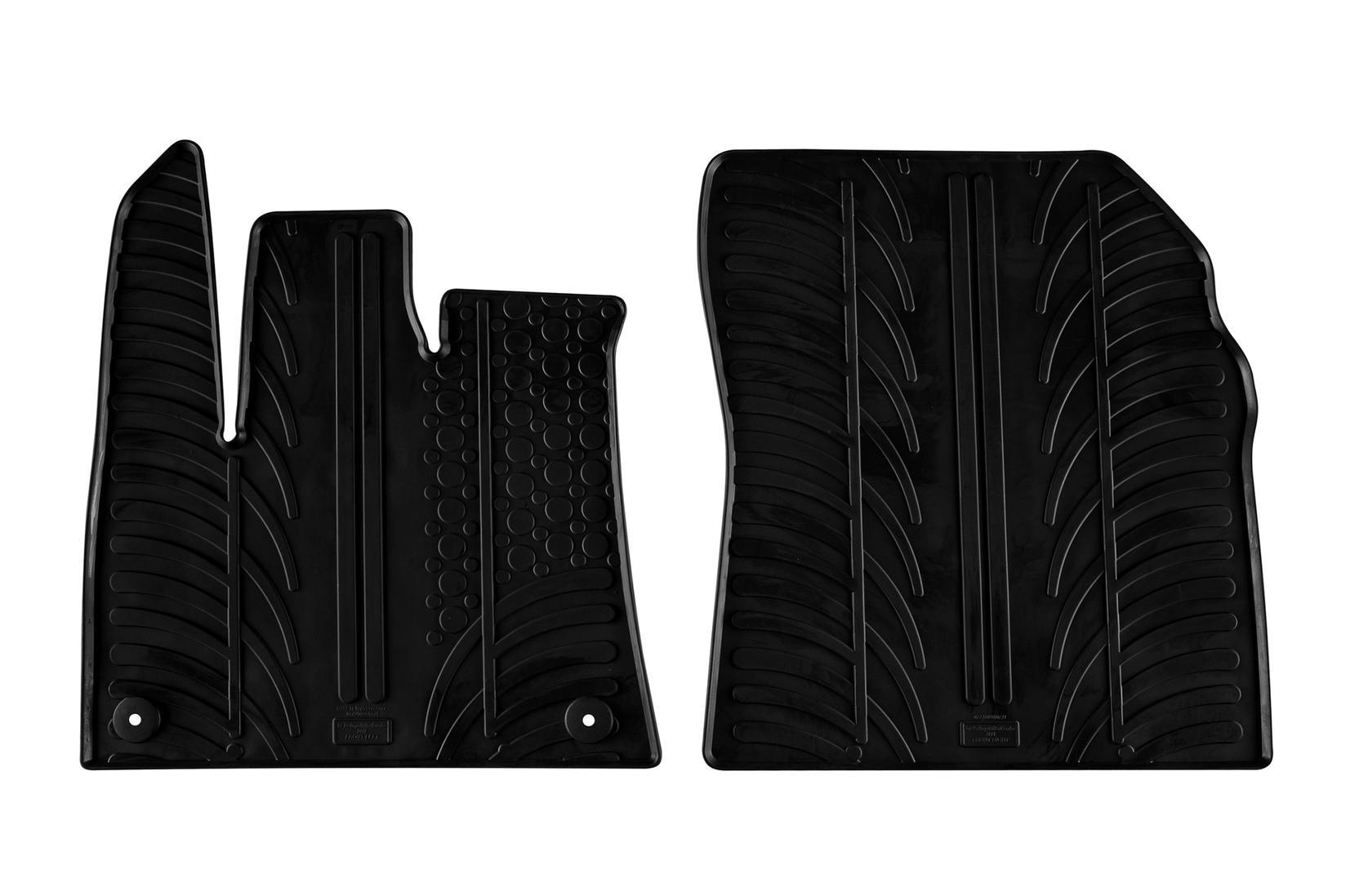 GLEDRING Гумени патосници за Citroen Berlingo Peugeot Rifter Opel Combo по 2018 година 2 дела црни