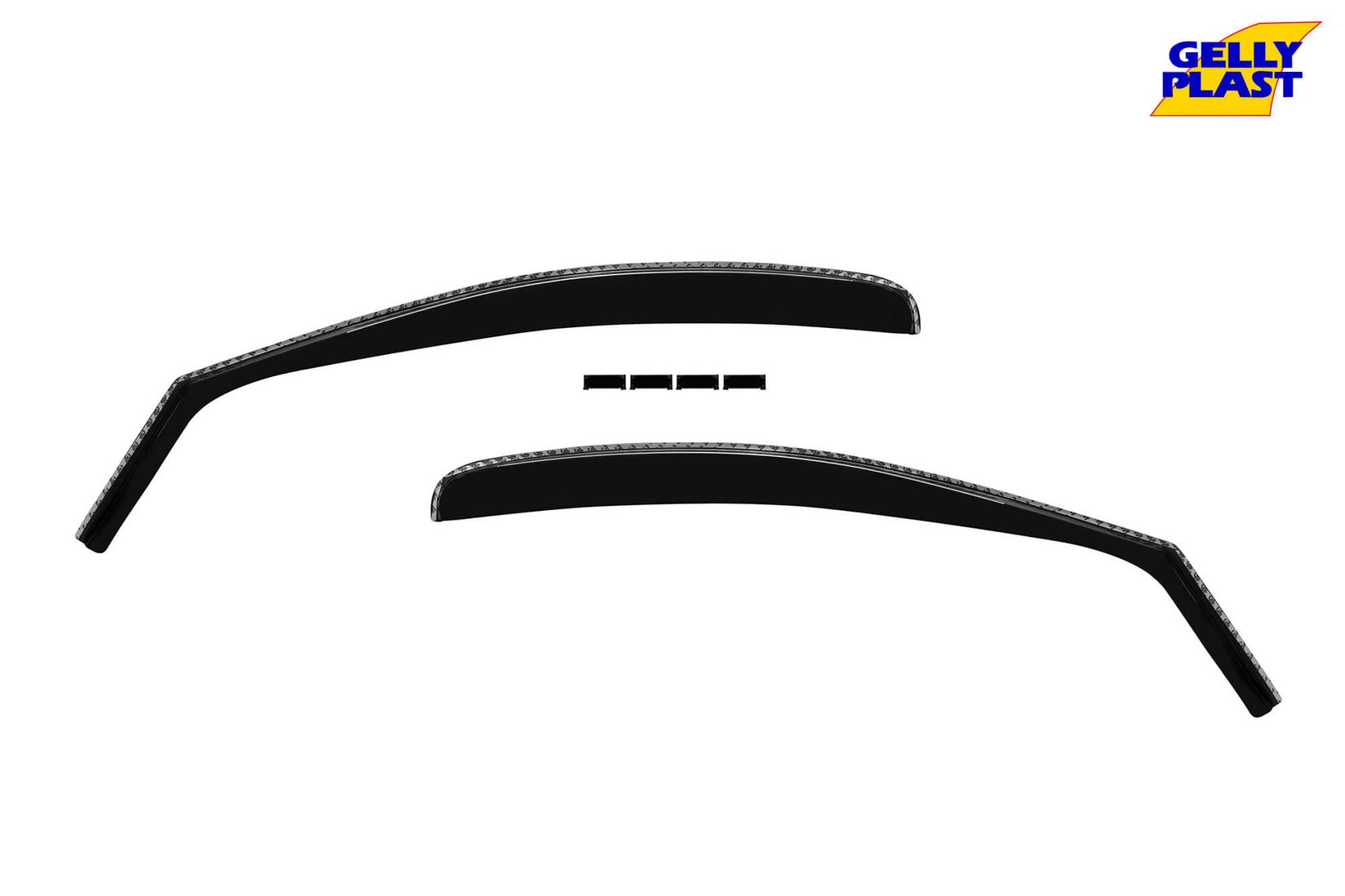 GELLYPLAST Предни ветробрани Gelly Plast за Peugeot 206 1998-2007 со 4 врати, црни 2 бројки