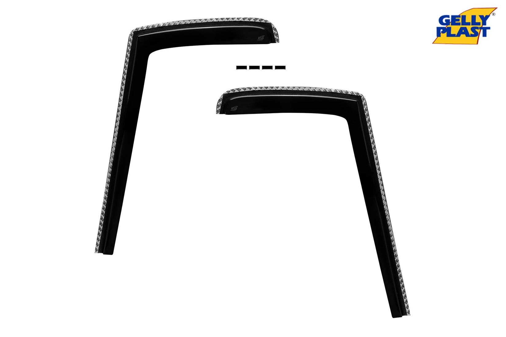 GELLYPLAST Предни ветробрани Gelly Plast за Citroen Jumper, Fiat Ducato, Peugeot Boxer после 2006 , 2 бр., црни