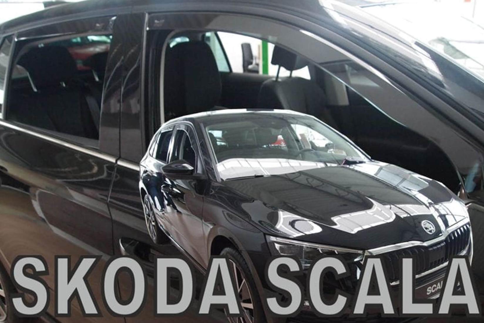 HEKO Комплет ветробрани за Skoda Scala по 2019 година, затемнети, 4 бројки