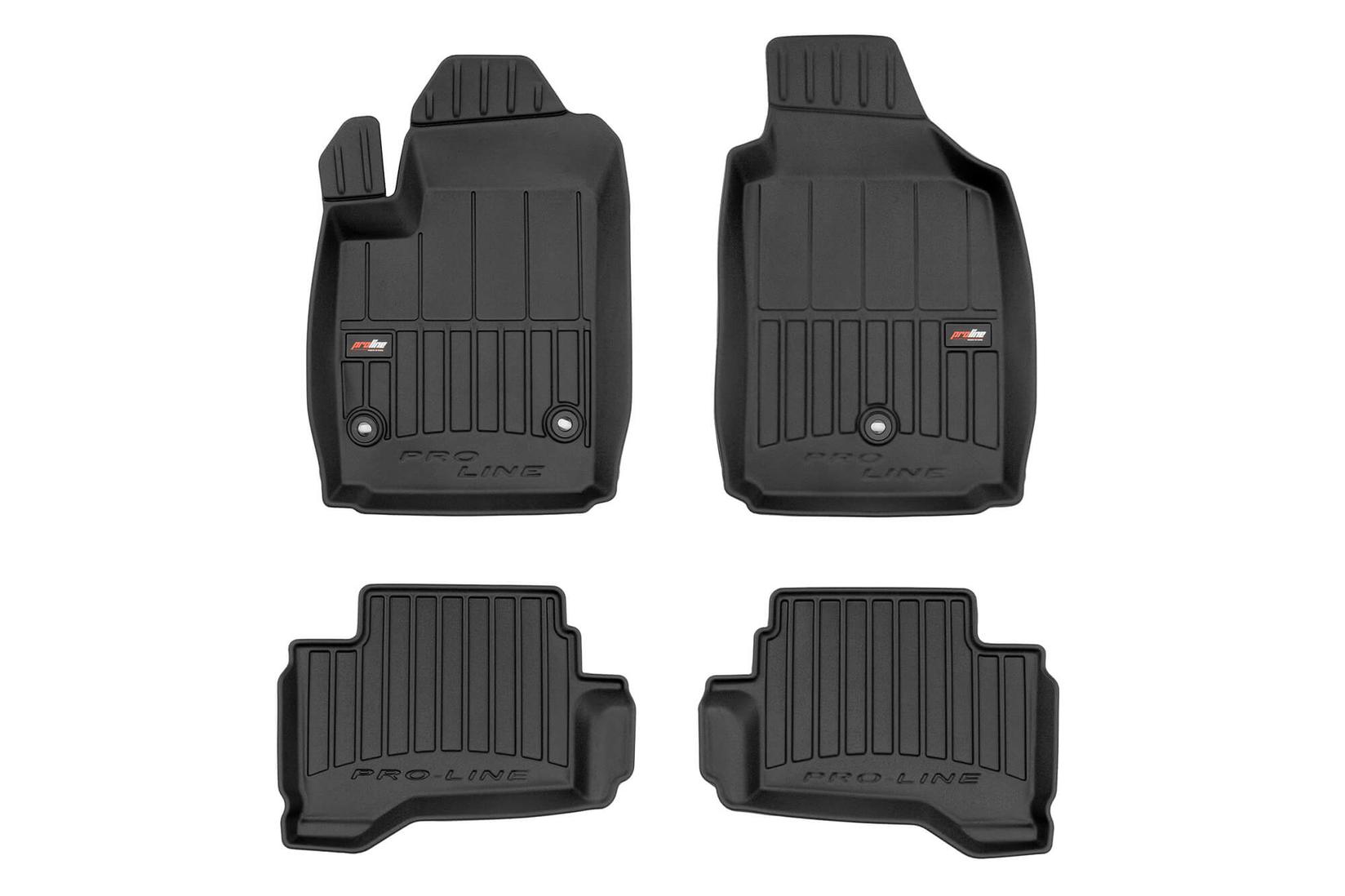 FROGUM 3D Гумени патосници за Fiat 500 I Electric 2015-2020 4 дела црни