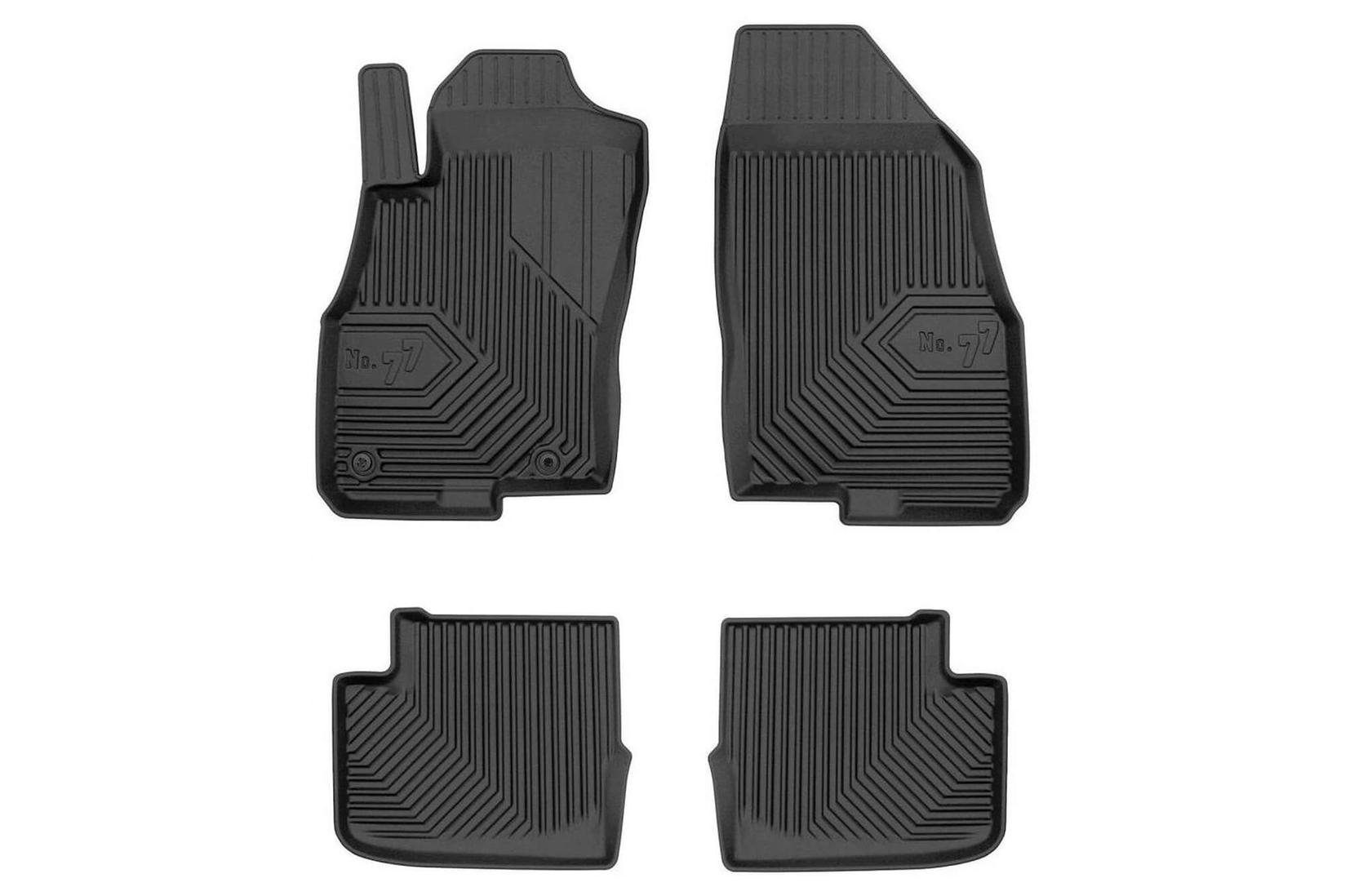 FROGUM 2.5D Гумени патосници модел 77 за Fiat Punto Evo 2005-2018 5 Врати Хечбек 4 дела црни