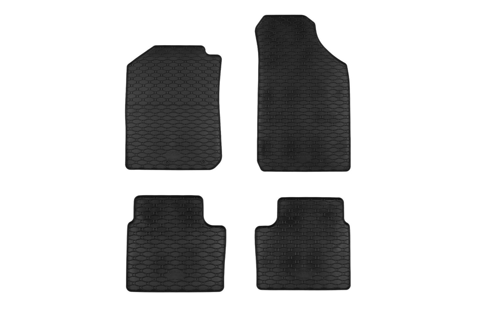 RIGUM Гумени патосници за Dacia Spring по 2022 година 4 дела црни