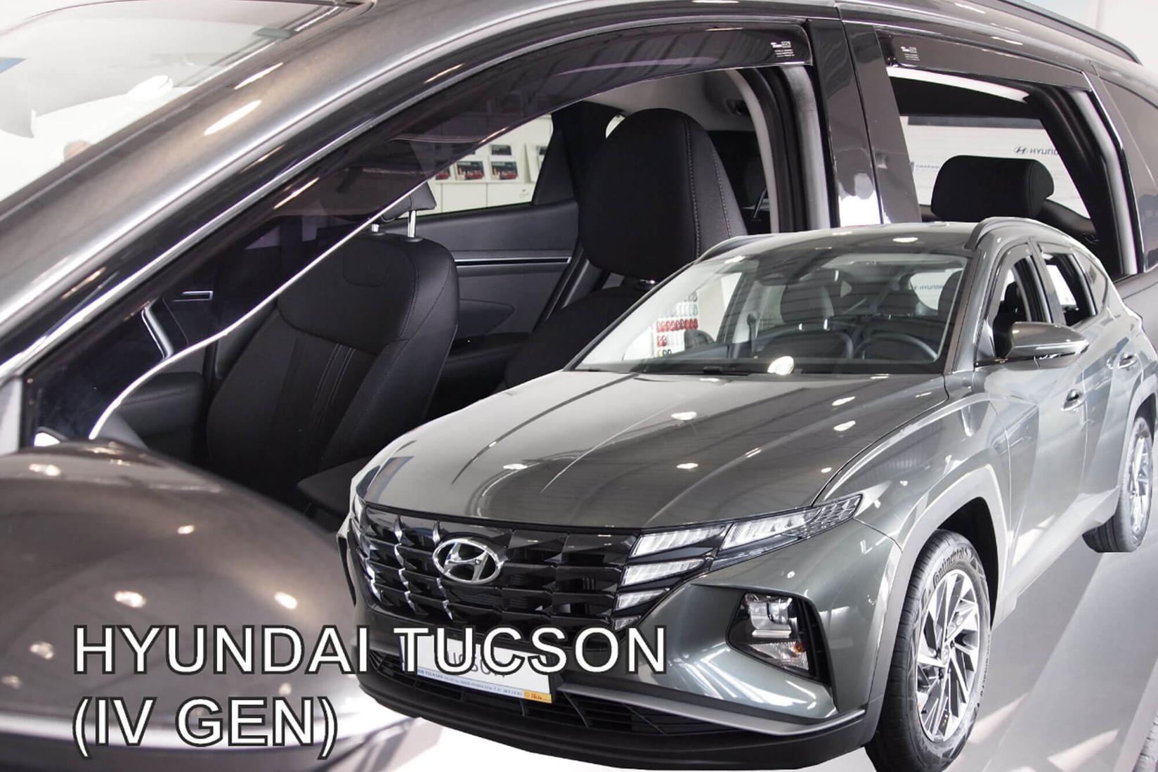 HEKO Комплет ветробрани за Hyundai Tucson по 2020 година, затемнети, 4 бројки