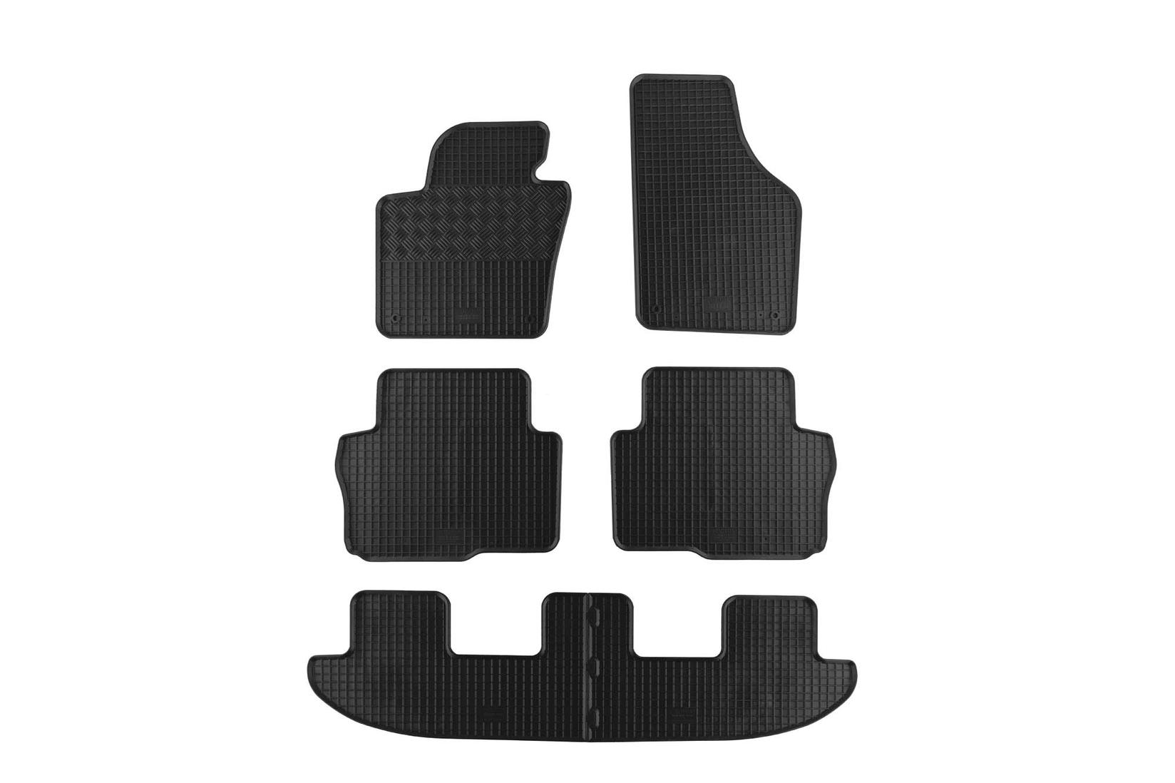 RIGUM Гумени патосници за Seat Alhambra VW Sharan по 2010 година 7 места 6 дела црни