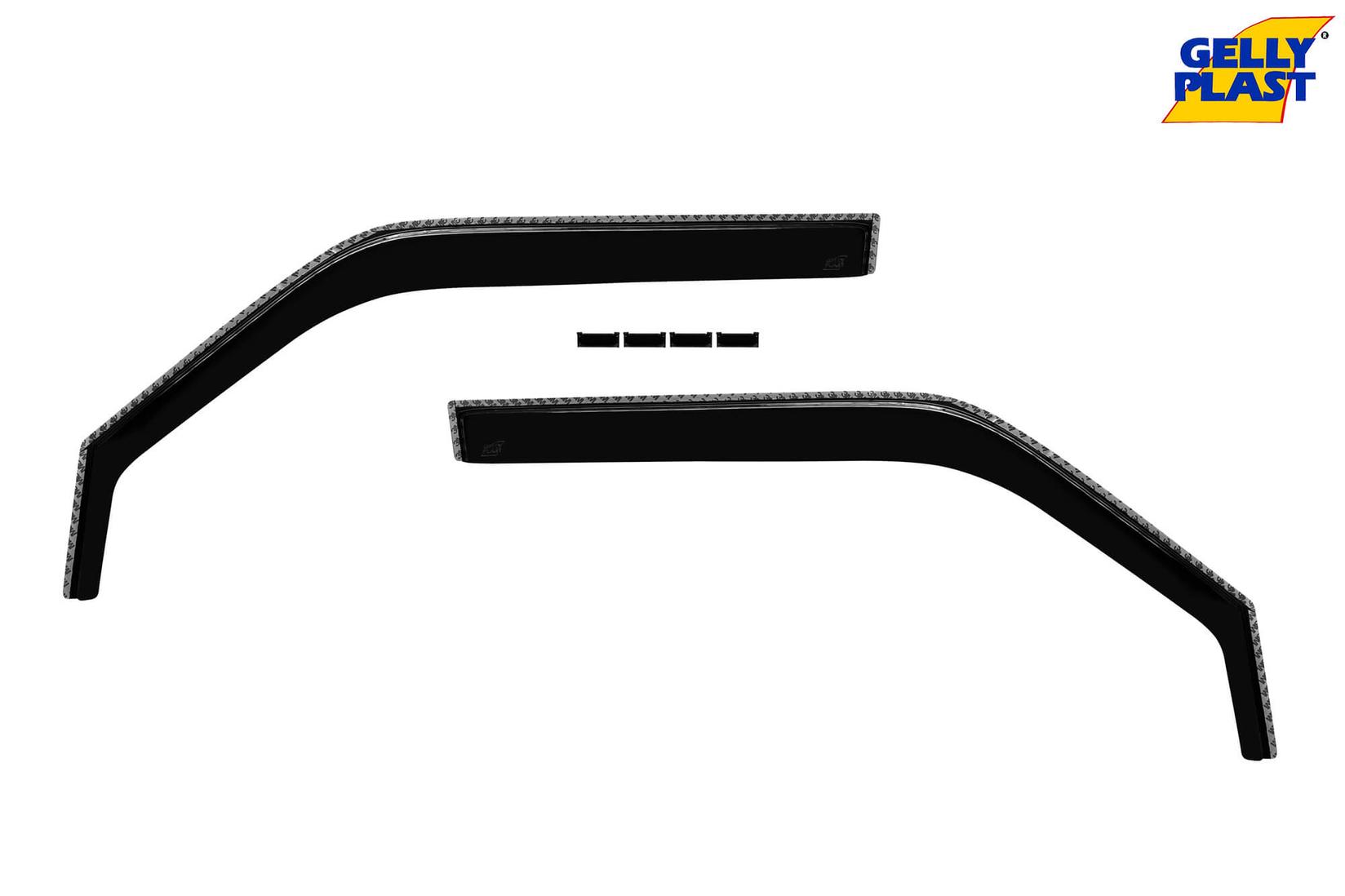 GELLYPLAST Предни ветробрани Gelly Plast за Suzuki Swift 2004-2010 со 2 врати, црни 2 бројки