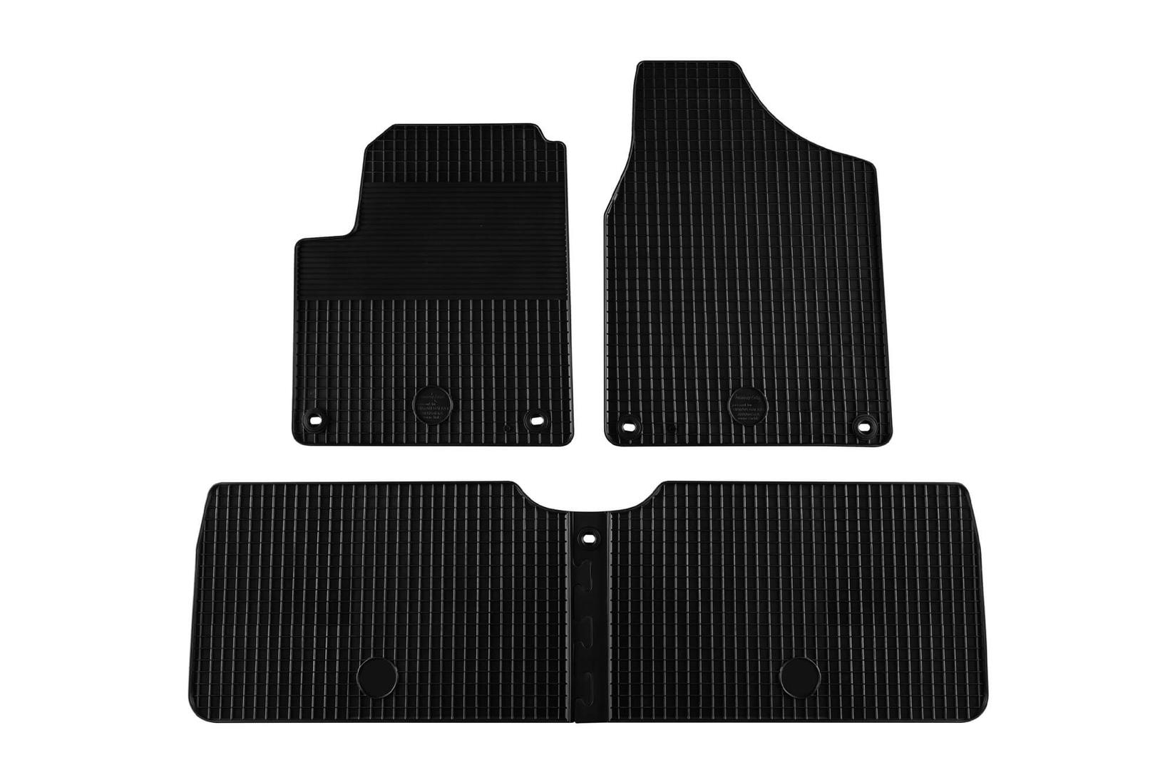 GUMARNY ZUBRI Гумени патосници за VW Sharan Seat Alhambra 1996-2009 4 дела црни