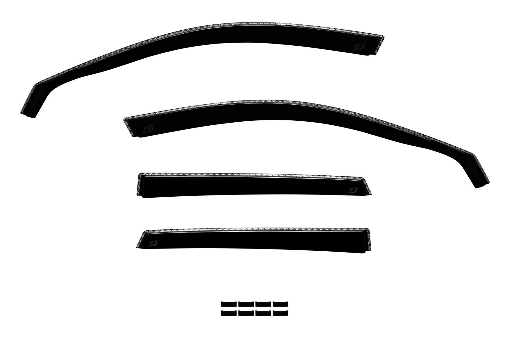 GELLYPLAST Комплет ветробрани Gelly Plast за Audi A3 2013-2020 со 5 врати, црни 4 бројки