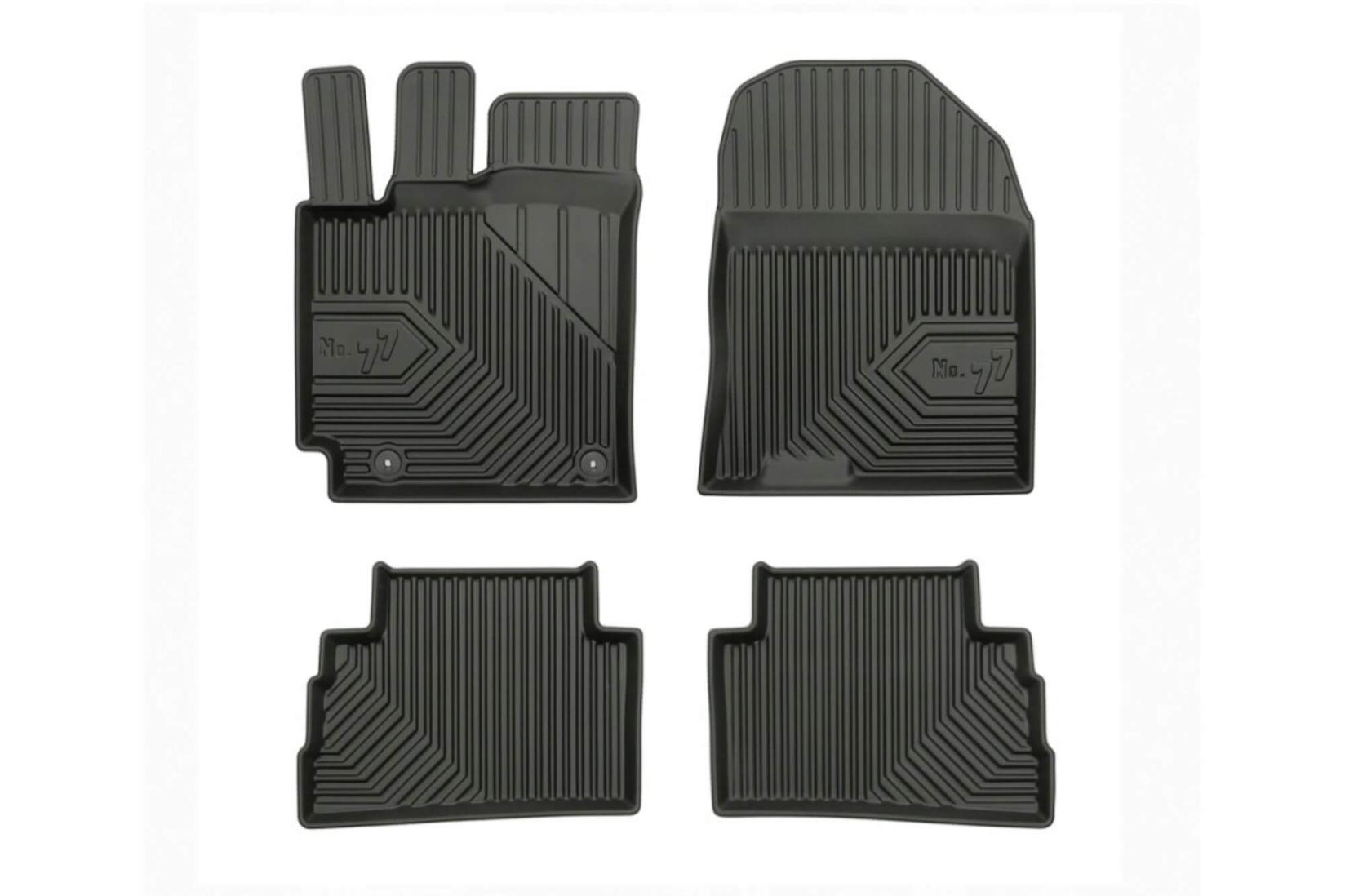 FROGUM 2.5D Гумени патосници модел 77 за Hyundai Kona 2017-2023 4 дела црни