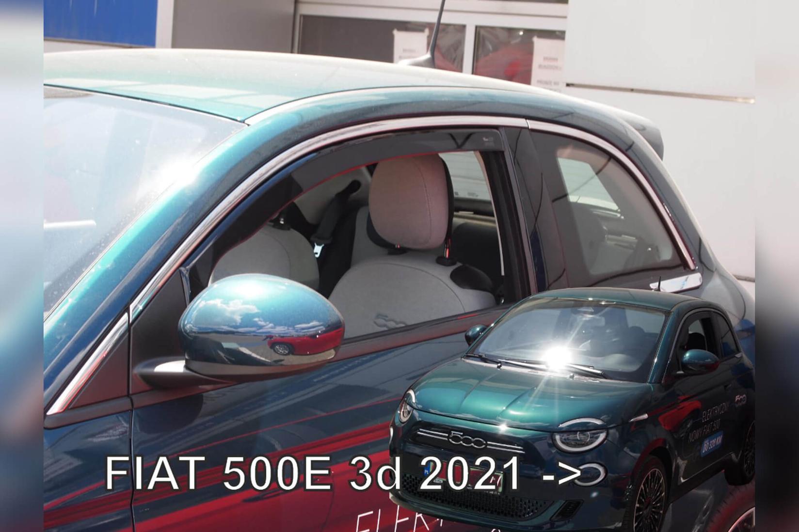 HEKO Предни ветробрани за Fiat 500e по 2021 година со 3 врати, затемнети, 2 бројки