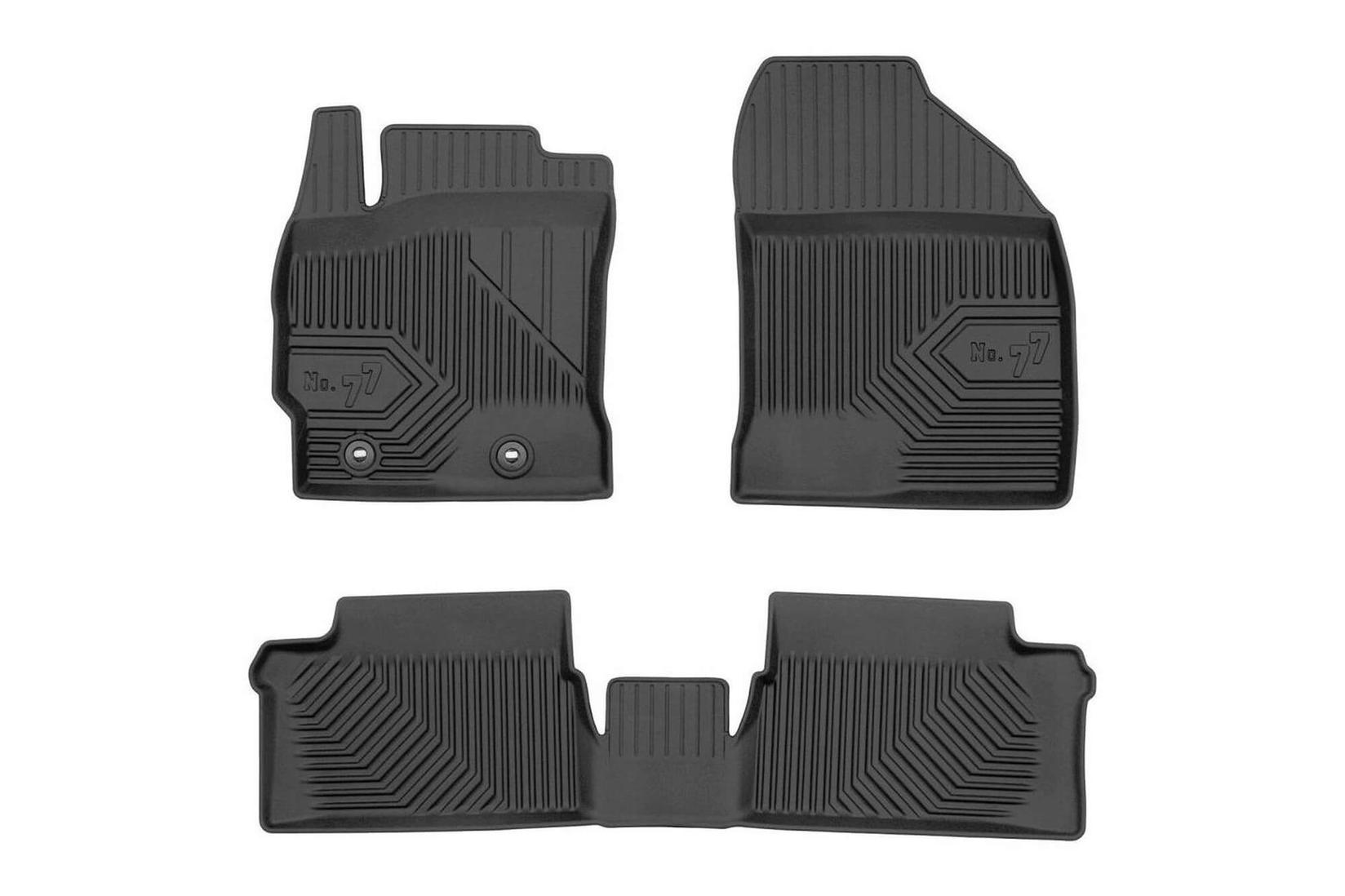 FROGUM 2.5D Гумени патосници модел 77 за Toyota Auris Hybrid 2012-2018 3 дела црни