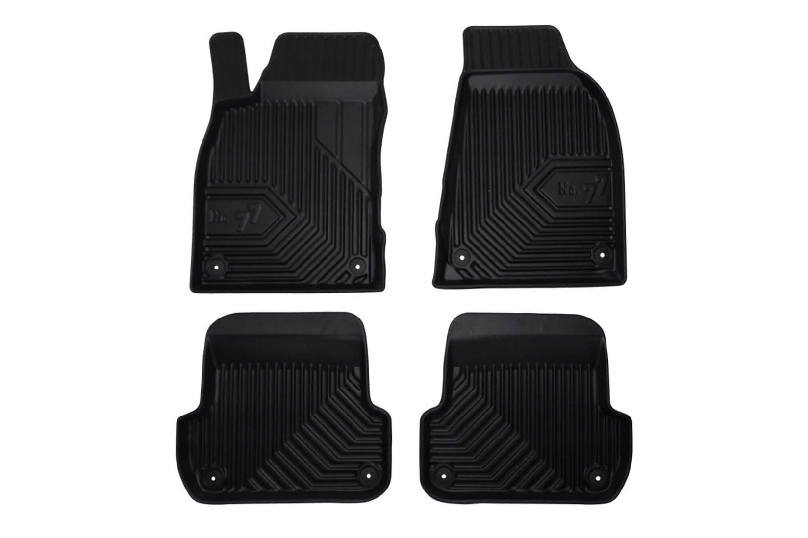 FROGUM 2.5D Гумени патосници модел 77 за Audi A4 B7 2004-2008 Seat Exeo 2008-2014 4 дела црни