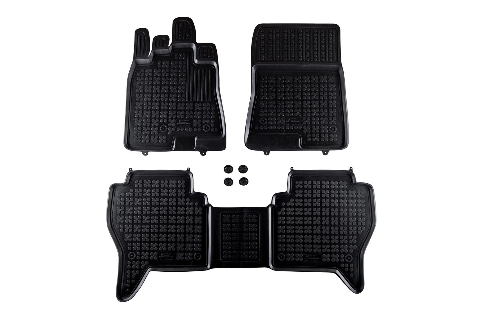 REZAW-PLAST Гумени патосници за Mitsubishi Pajero по 2006 година 3 дела црни