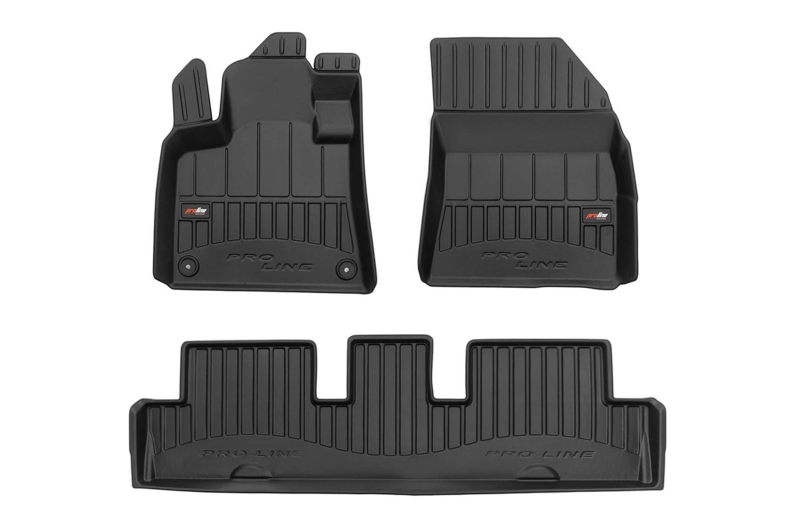 FROGUM 3D Гумени патосници за Citroen C4 Picasсо по 2013 година C4 Spacetourer по 2018 година 3 дела црни