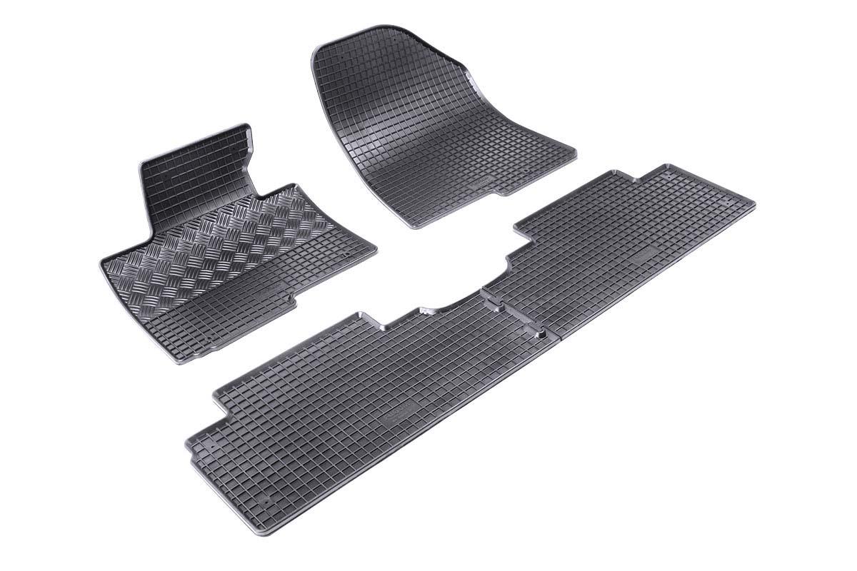 RIGUM Гумени патосници за Kia Carens по 2013 година 5 места 4 дела црни