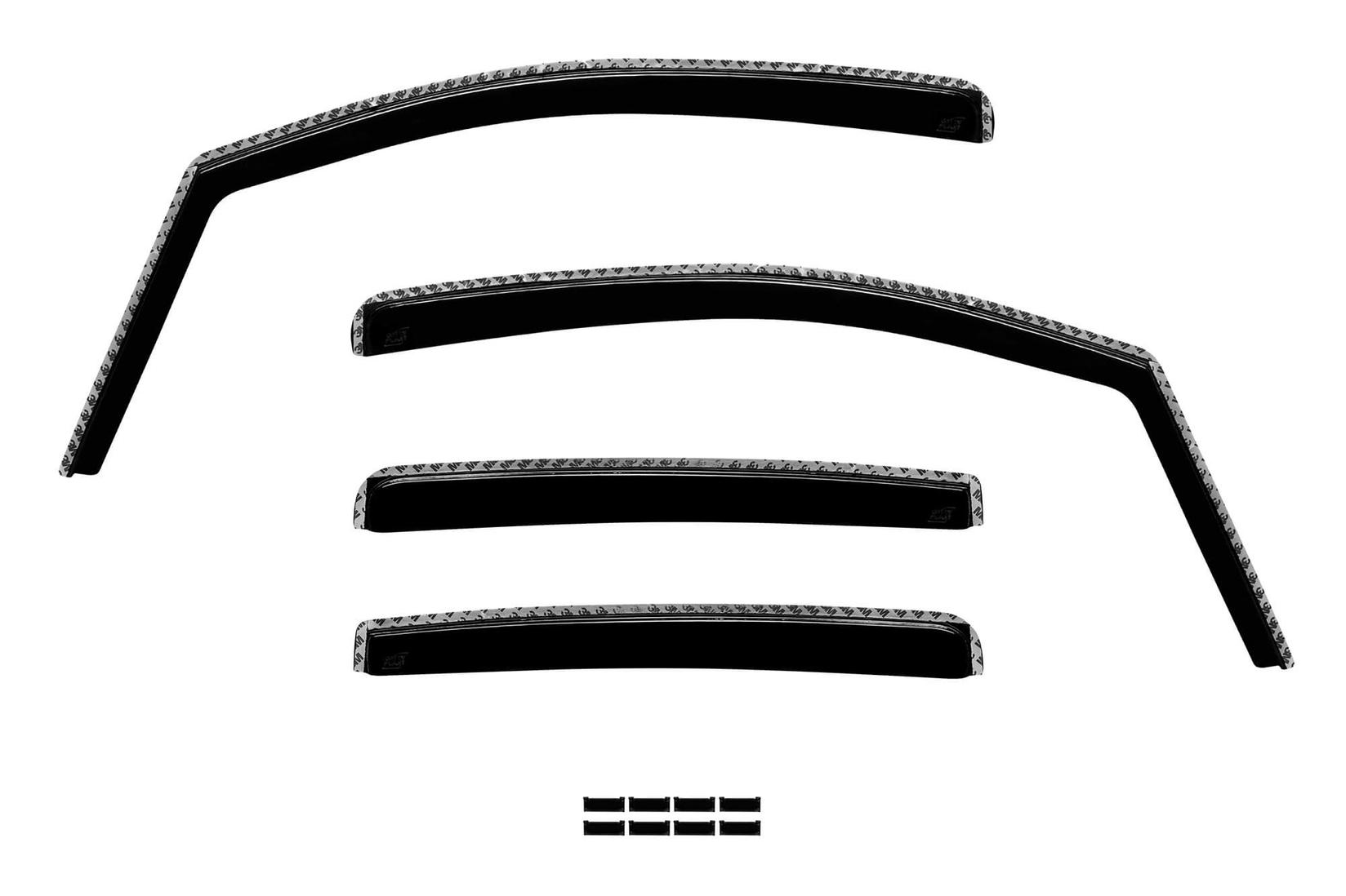 GELLYPLAST Комплет ветробрани Gelly Plast за Opel Mokka 2012-2019 со 5 врати, црни 4 бројки