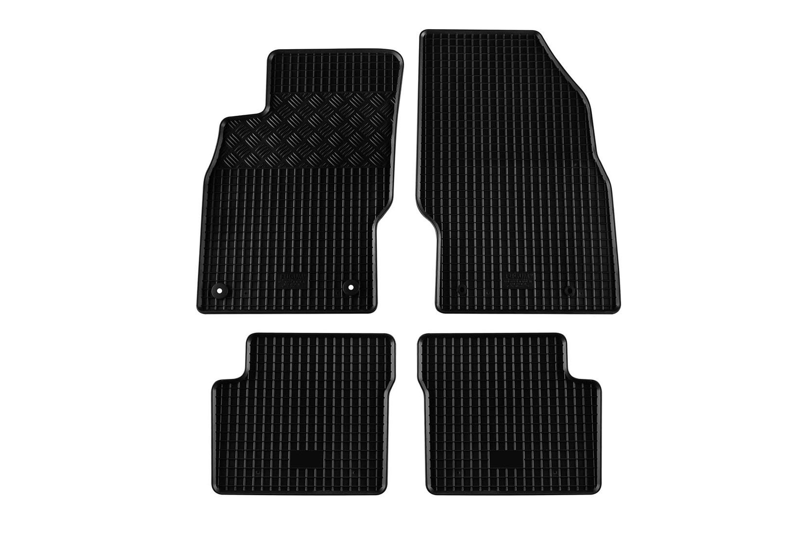 RIGUM Гумени патосници за Opel Corsa D 2006-2014 Corsa E 2014-2019 4 дела црни