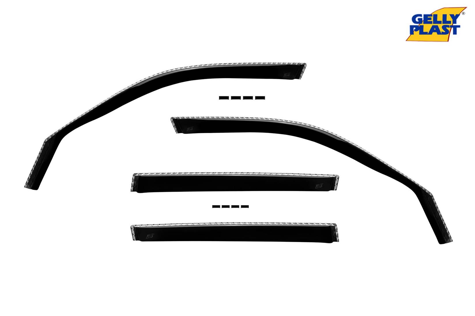 GELLYPLAST Комплет ветробрани Gelly Plast за BMW X3 E83 2003-2010, 4 бр., црни