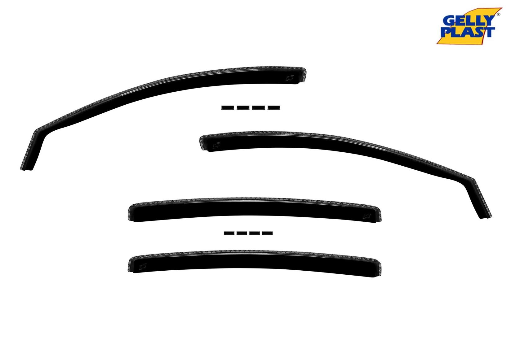GELLYPLAST Комплет ветробрани Gelly Plast за Honda HRV после 2014 , 4 бр., црни