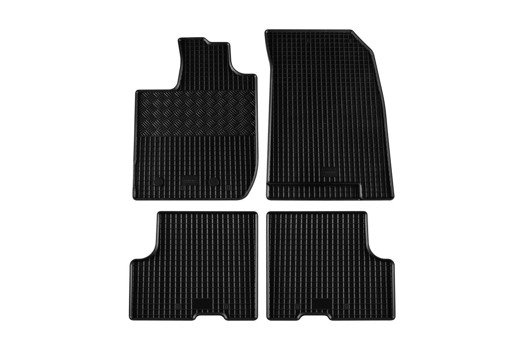 RIGUM Гумени патосници за Dacia Duster по 2018 година 4 дела црни