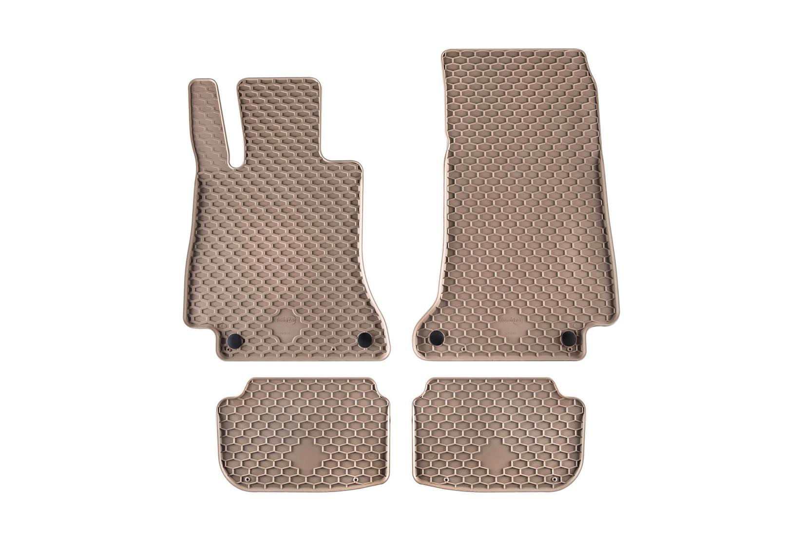 GUMARNY ZUBRI Гумени патосници за Mercedes E класа A238 купе C238 кабриолет по 2017 година 4 дела кремави