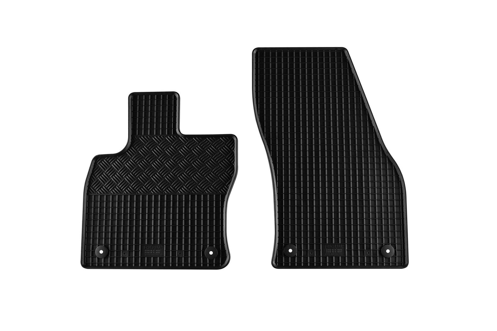 RIGUM Гумени патосници за Volkswagen Caddy по 2021 година 2 дела црни