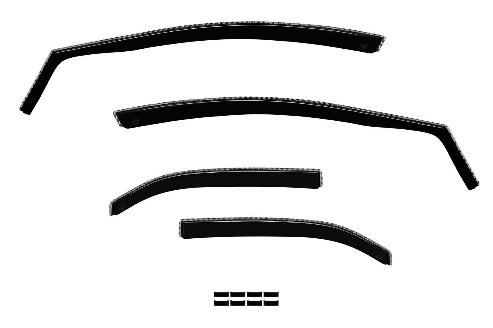 GELLYPLAST Комплет ветробрани Gelly Plast за Honda Civic хечбек 2013-2015 со 5 врати, црни 4 бројки