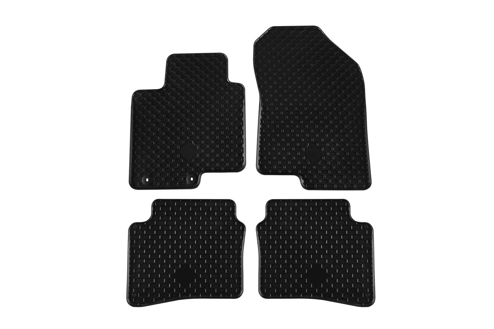 GUMARNY ZUBRI Гумени патосници за Hyundai I20 по 2020 година Bayon по 2021 година 4 дела црни