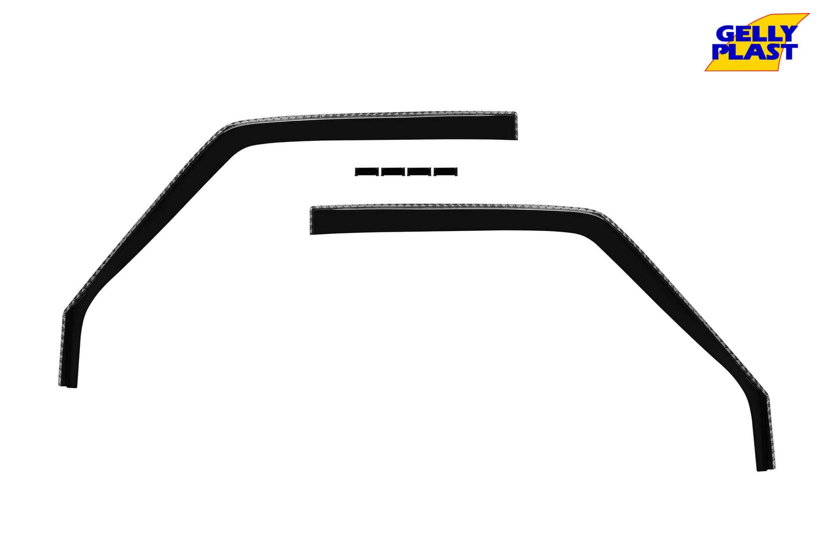 GELLYPLAST Предни ветробрани Gelly Plast за Suzuki Vitara 1988-1998 со 2 врати, црни 2 бројки