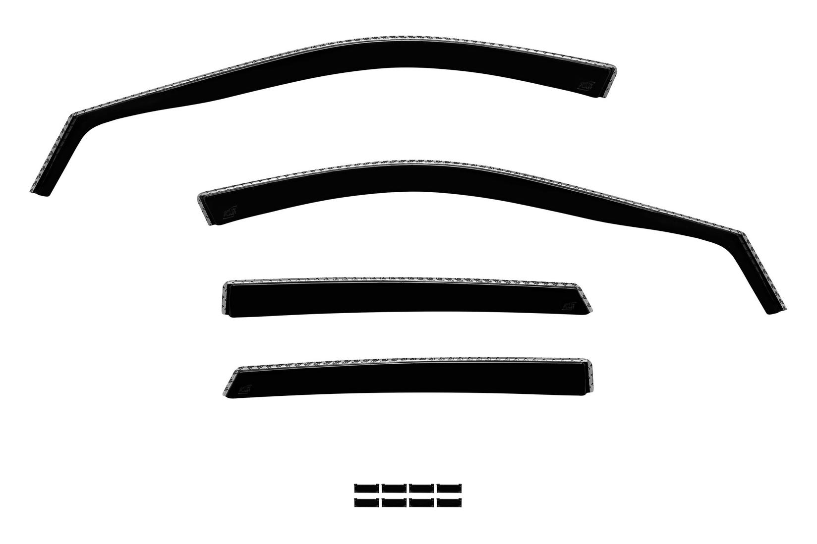 GELLYPLAST Комплет ветробрани Gelly Plast за Seat Ibiza, Arona по 2017 , црни 4 бројки