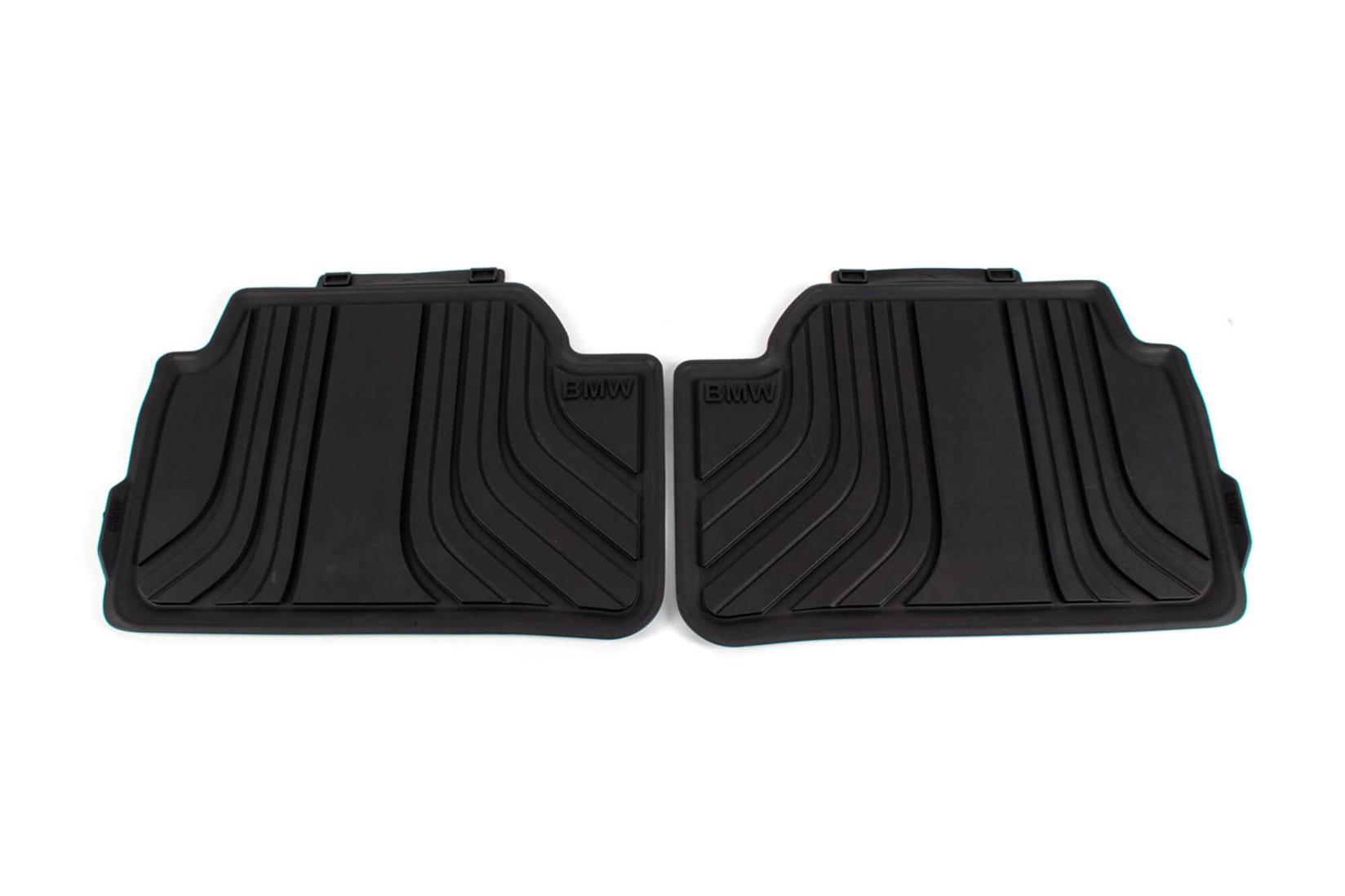BMW Задни Гумени патосници за серија 1 F20 F21 2010-2019 серија 2 F22 F23 F87 2012-2019 2 дела црни